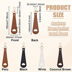 8Pcs 4 Colors Alloy Hat Clips&nbsp;AJEW-FG0004-44
