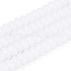 Opaque Spray Painted Glass Beads&nbsp;GLAA-ZX008-4mm-18G