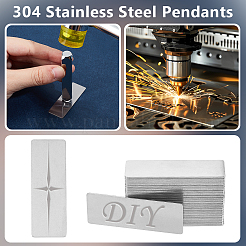 30Pcs 304 Stainless Steel Cabochons&nbsp;STAS-OC0001-33