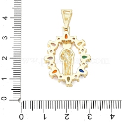 Religion Brass Pave Cubic Zirconia Pendants&nbsp;CU-CBA83A6-01A-G01