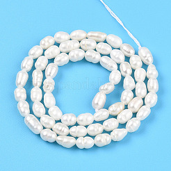 Natural Cultured Freshwater Pearl Beads Strands&nbsp;PEAR-N012-03R-01
