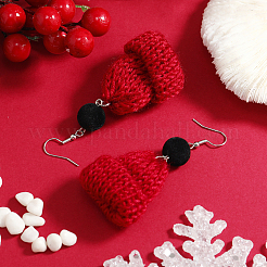 Cotton Hat Dangle Earrings&nbsp;ZG3392-1