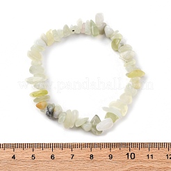 Unisex Chip Natural New Jade Beaded Stretch Bracelets&nbsp;BJEW-S143-50