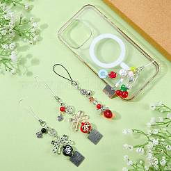 2Pcs 2 Colors Acrylic Mobile Straps&nbsp;MOBA-SZ0001-12