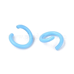Spray Painted Iron Open Jump Rings&nbsp;IFIN-T017-04B-08