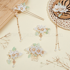 1 Set Alloy & Resin Hair Sticks&nbsp;OHAR-WR0001-06