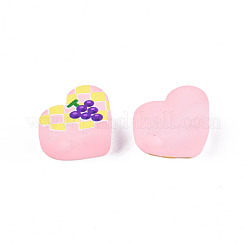 Autumn Theme Transparent Printed Acrylic Beads&nbsp;MACR-S373-124-H09