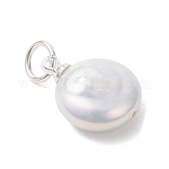 Natural Baroque Keshi Pearl Pendants&nbsp;PALLOY-JF04917