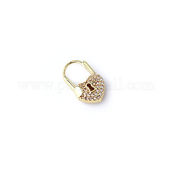 Brass Pave Cubic Zirconia Hoop Earrings&nbsp;FS-WG22BE1-01