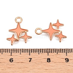 Alloy Enamel Pendants&nbsp;X1-ENAM-T020-38B-RS