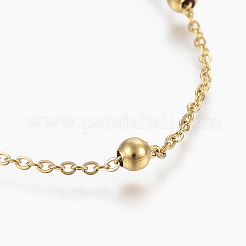 304 Stainless Steel Anklets&nbsp;LS-AJEW-H013-01G