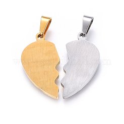304 Stainless Steel Split Pendants&nbsp;STAS-O108-06GP