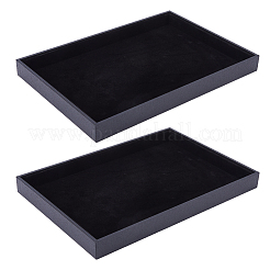 Rectangle MDF Jewelry Trays for Earrings&nbsp;RDIS-WH0011-28
