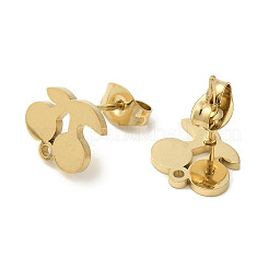Ion Plating(IP) 304 Stainless Steel Stud Earring Findings&nbsp;STAS-I206-15G