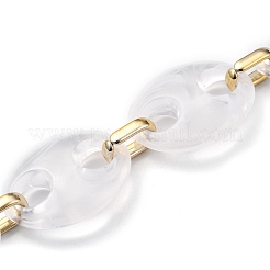 Handmade Acrylic Coffee Bean Chains&nbsp;AJEW-JB00744-01