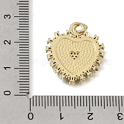 Brass Micro Pave Cubic Zirconia Pendants&nbsp;CU-CBAEEA8-13B-G