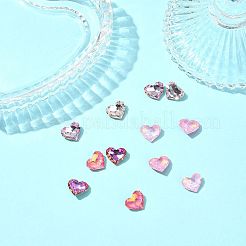 12Pcs 6 Colors Glass Rhinestone Cabochons&nbsp;RGLA-FS0001-21