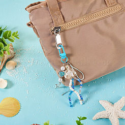 Jellyfish Glass & Acrylic Pendant Decorations&nbsp;HJEW-TAC0032