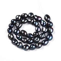 Natural Cultured Freshwater Pearl Beads Strands&nbsp;PEAR-N014-09A-05