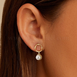 925 Sterling Silver Dangle Stud Earrings&nbsp;EJEW-D326-01G