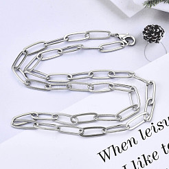 Brass Paperclip Chains&nbsp;MAK-S072-13B-P