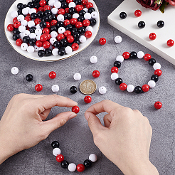3 Styles Opaque Acrylic Beads&nbsp;OACR-PH0004-49