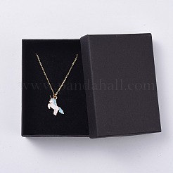 Unicorn Alloy Enamel Pendant Necklaces&nbsp;NJEW-JN02574