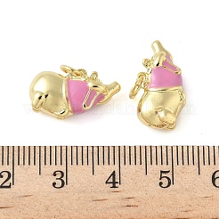 Brass Enamel Pendants&nbsp;KK-C110-20B-G