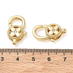 Brass Micro Pave Clear Cubic Zirconia Lobster Claw Clasp
&nbsp;CU-CBA50B0-02G