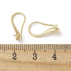 Brass Earring Hooks&nbsp;KK-A236-16G