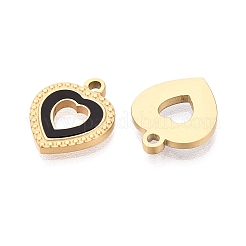 304 Stainless Steel Enamel Pendants&nbsp;STAS-Q111-14G-02