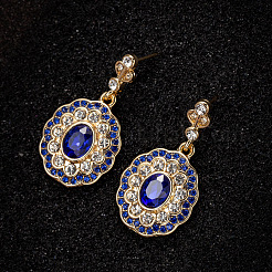 Alloy & Rhinestone Dangle Stud Earrings&nbsp;WGB443F-01
