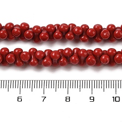 Dyed Synthetic Coral Beads Strands&nbsp;CORA-P010-04B