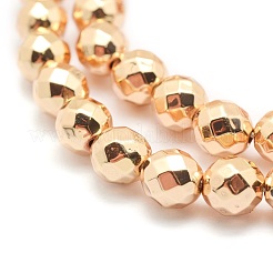 Electroplate Non-magnetic Synthetic Hematite Beads Strands&nbsp;G-L485-03A-LG