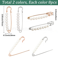 16Pcs 2 Colors Iron Kilt Pins&nbsp;JEWB-SC0001-89