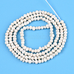 Natural Cultured Freshwater Pearl Beads Strands&nbsp;PEAR-N013-02K
