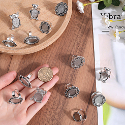 16Pcs 8 Style Adjustable Alloy Finger Rings Components&nbsp;FIND-SC0008-65