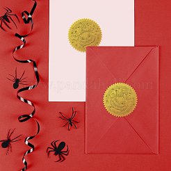Plastic Self Adhesive Gold Foil Embossed Stickers&nbsp;DIY-WH0211-121