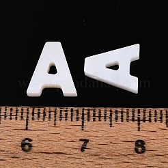 Natural Freshwater Shell Letter Charms&nbsp;BSHE-ZX007-02A