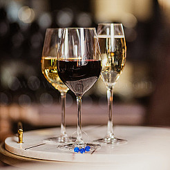 48Pcs 24 Colors Brass Wine Glass Charms&nbsp;AJEW-GO00002
