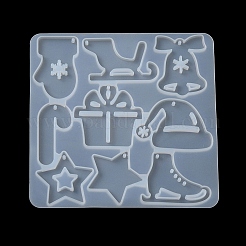 DIY Christmas Silicone Pendant Molds&nbsp;DIY-F140-02E