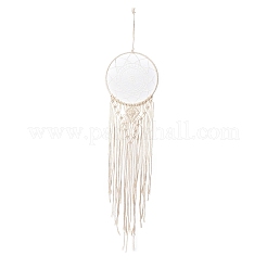 Flower Woven Net/Web Macrame Cotton Wall Hanging Decorations&nbsp;PW23021575079