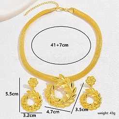 Aluminum Alloy Leafy Branch Jewelry Set&nbsp;VN1366