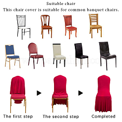 Spandex Stretchy Dinning Chair Cover&nbsp;AJEW-WH20018-319A