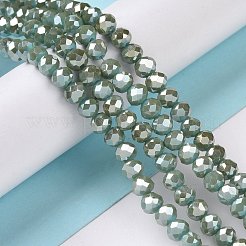 Electroplate Glass Bead Strands&nbsp;EGLA-G014-6mm-FR-C02-A