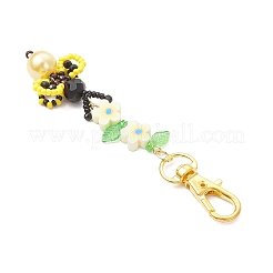 2Pcs Bees Keychains&nbsp;HJEW-MZ00305