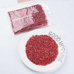 Tube AB-Color Plated Glass Bugle Beads&nbsp;SEED-R011-165B