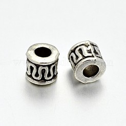 Tibetan Style Alloy Column Spacer Beads&nbsp;PALLOY-E381-25AS-NR