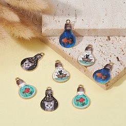 8Pcs 4 Style Alloy Enamel Pendants&nbsp;ENAM-YW0003-06