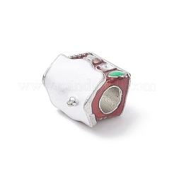 Christmas Theme Alloy Enamel European Beads&nbsp;MPDL-Q213-04P